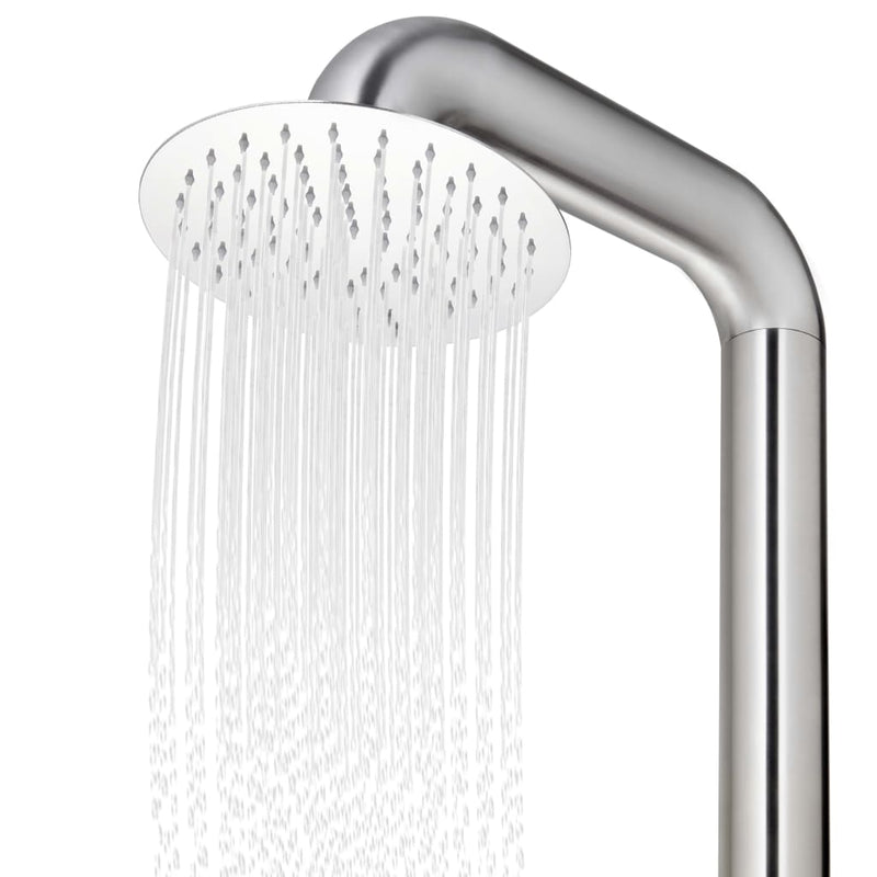 vidaXL rozsdamentes acél kerti zuhany 225 cm