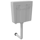 vidaXL szürke WC-tartály alsó vízbemenettel 3/6 liter