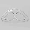 vidaXL szürke WC-tartály alsó vízbemenettel 3/6 liter