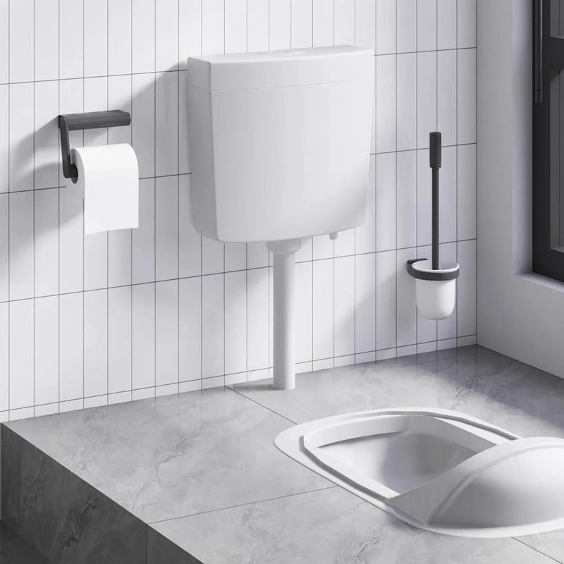 vidaXL szürke WC-tartály alsó vízbemenettel 3/6 liter