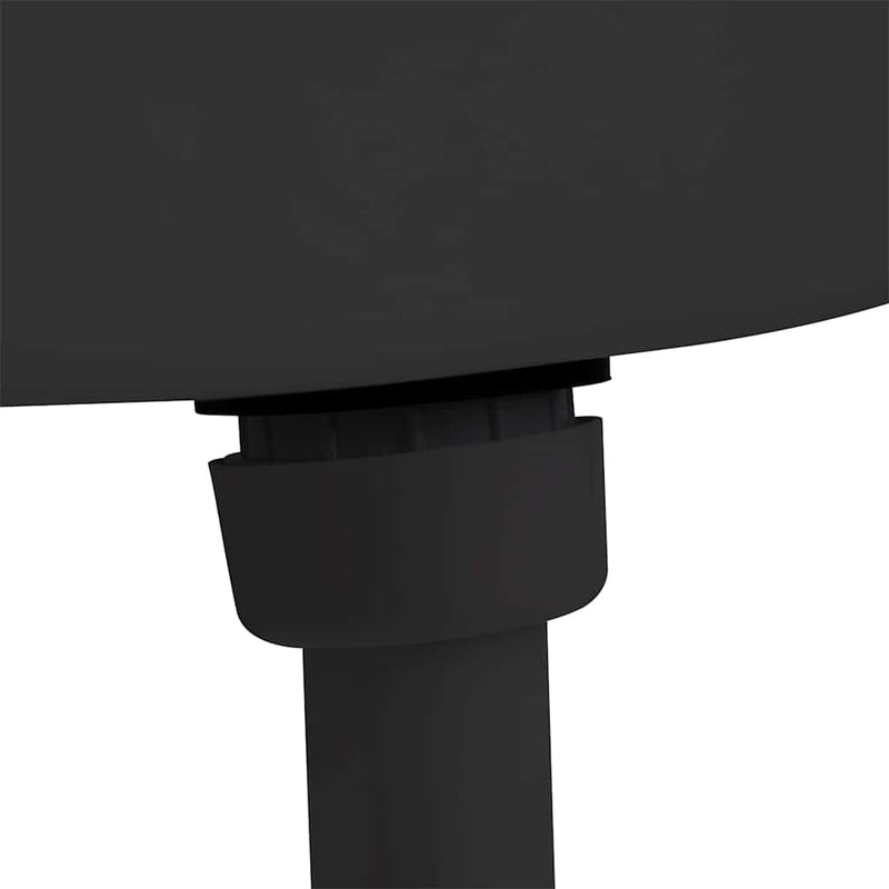 vidaXL fekete WC-tartály alsó vízbemenettel 3/6 liter