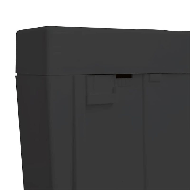 vidaXL fekete WC-tartály alsó vízbemenettel 3/6 liter