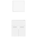 vidaXL 2 részes fehér forgácslap fürdőszobai bútorszett