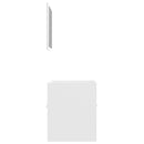 vidaXL 2 részes fehér forgácslap fürdőszobai bútorszett