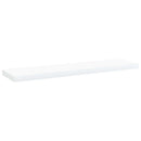vidaXL 4 db fehér szerelt fa könyvespolc 40 x 10 x 1,5 cm