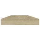 vidaXL 4 db sonoma tölgy színű szerelt fa könyvespolc 40 x 10 x 1,5 cm