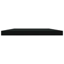 vidaXL 4 db fekete szerelt fa könyvespolc 40 x 20 x 1,5 cm