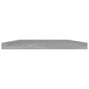 vidaXL 4 db betonszürke szerelt fa könyvespolc 40 x 20 x 1,5 cm