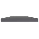 vidaXL 8 db magasfényű szürke forgácslap könyvespolc 40 x 20 x 1,5 cm