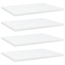 vidaXL 4 db fehér szerelt fa könyvespolc 40 x 30 x 1,5 cm