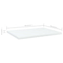vidaXL 4 db fehér szerelt fa könyvespolc 40 x 30 x 1,5 cm