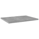 vidaXL 4 db betonszürke szerelt fa könyvespolc 40 x 30 x 1,5 cm