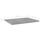 vidaXL 4 db betonszürke szerelt fa könyvespolc 40 x 30 x 1,5 cm