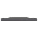 vidaXL 8 db magasfényű szürke szerelt fa könyvespolc 40 x 30 x 1,5 cm