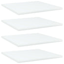 vidaXL 4 db fehér szerelt fa könyvespolc 40 x 40 x 1,5 cm