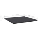 vidaXL 8 db szürke szerelt fa könyvespolc 40 x 40 x 1,5 cm