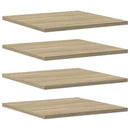 vidaXL 4 db sonoma-tölgy színű forgácslap könyvespolc 40 x 40 x 1,5 cm
