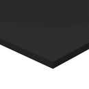 vidaXL 8 db magasfényű fekete szerelt fa könyvespolc 40 x 40 x 1,5 cm
