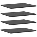 vidaXL 4 db szürke forgácslap könyvespolc 40 x 50 x 1,5 cm