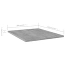 vidaXL 4 db betonszürke szerelt fa könyvespolc 40 x 50 x 1,5 cm
