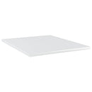 vidaXL 8 db magasfényű fehér szerelt fa könyvespolc 40 x 50 x 1,5 cm