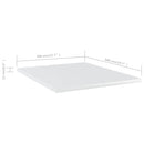 vidaXL 8 db magasfényű fehér szerelt fa könyvespolc 40 x 50 x 1,5 cm