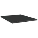 vidaXL 8 db magasfényű fekete szerelt fa könyvespolc 40 x 50 x 1,5 cm