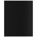 vidaXL 8 db magasfényű fekete szerelt fa könyvespolc 40 x 50 x 1,5 cm