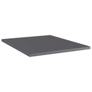 vidaXL 8 db magasfényű szürke szerelt fa könyvespolc 40 x 50 x 1,5 cm