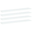 vidaXL 4 db fehér szerelt fa könyvespolc 60 x 10 x 1,5 cm