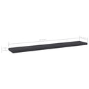 vidaXL 4 db szürke forgácslap könyvespolc 60 x 10 x 1,5 cm