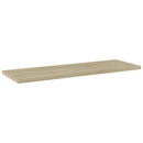 vidaXL 4 db sonoma-tölgy színű forgácslap könyvespolc 60 x 20 x 1,5 cm