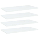 vidaXL 4 db fehér forgácslap könyvespolc 60 x 30 x 1,5 cm