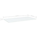 vidaXL 4 db fehér forgácslap könyvespolc 60 x 30 x 1,5 cm