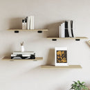 vidaXL 4 db sonoma-tölgy színű forgácslap könyvespolc 60 x 30 x 1,5 cm