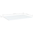 vidaXL 4 db fehér szerelt fa könyvespolc 60 x 40 x 1,5 cm