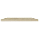 vidaXL 4 db sonoma tölgy színű szerelt fa könyvespolc 60 x 40 x 1,5 cm