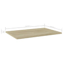 vidaXL 8 db sonoma-tölgy színű forgácslap könyvespolc 60 x 40 x 1,5 cm