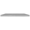 vidaXL 4 db betonszürke szerelt fa könyvespolc 60 x 40 x 1,5 cm