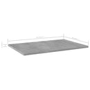 vidaXL 4 db betonszürke szerelt fa könyvespolc 60 x 40 x 1,5 cm