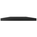 vidaXL 8 db magasfényű fekete forgácslap könyvespolc 60 x 40 x 1,5 cm
