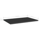 vidaXL 8 db magasfényű fekete forgácslap könyvespolc 60 x 40 x 1,5 cm
