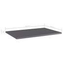 vidaXL 4 db magasfényű szürke forgácslap könyvespolc 60 x 40 x 1,5 cm