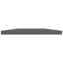 vidaXL 8 db magasfényű szürke szerelt fa könyvespolc 60 x 40 x 1,5 cm