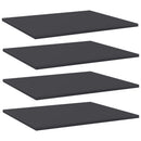 vidaXL 4 db szürke forgácslap könyvespolc 60 x 50 x 1,5 cm