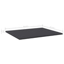 vidaXL 4 db szürke forgácslap könyvespolc 60 x 50 x 1,5 cm