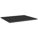 vidaXL 8 db magasfényű fekete szerelt fa könyvespolc 60 x 50 x 1,5 cm