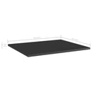 vidaXL 8 db magasfényű fekete szerelt fa könyvespolc 60 x 50 x 1,5 cm