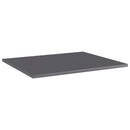 vidaXL 8 db magasfényű szürke szerelt fa könyvespolc 60 x 50 x 1,5 cm
