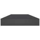 vidaXL 8 db szürke forgácslap könyvespolc 80 x 10 x 1,5 cm